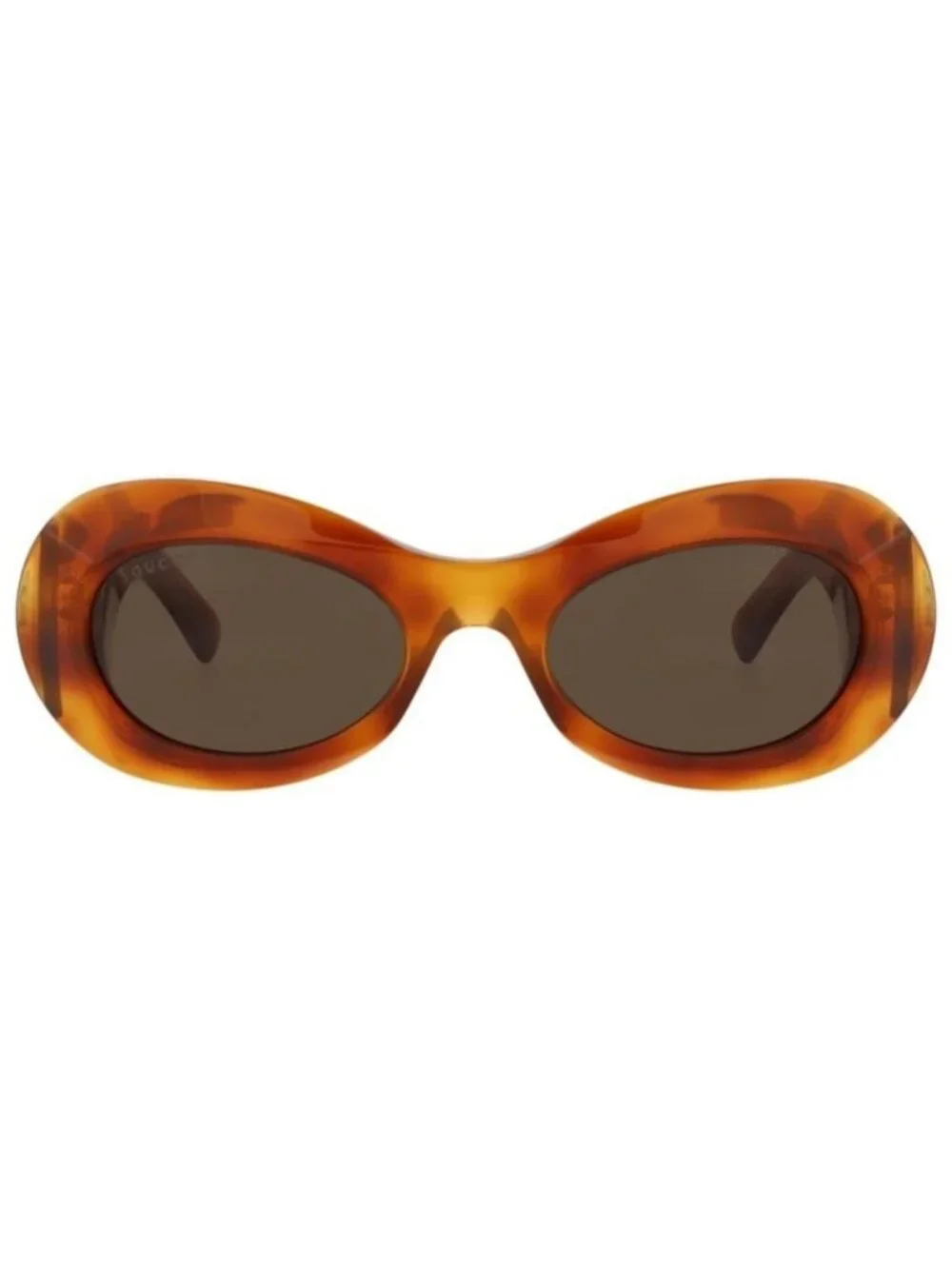 New Gucci Womens Round/Oval Havana Havana Brown Fashion Designer Sunglasses